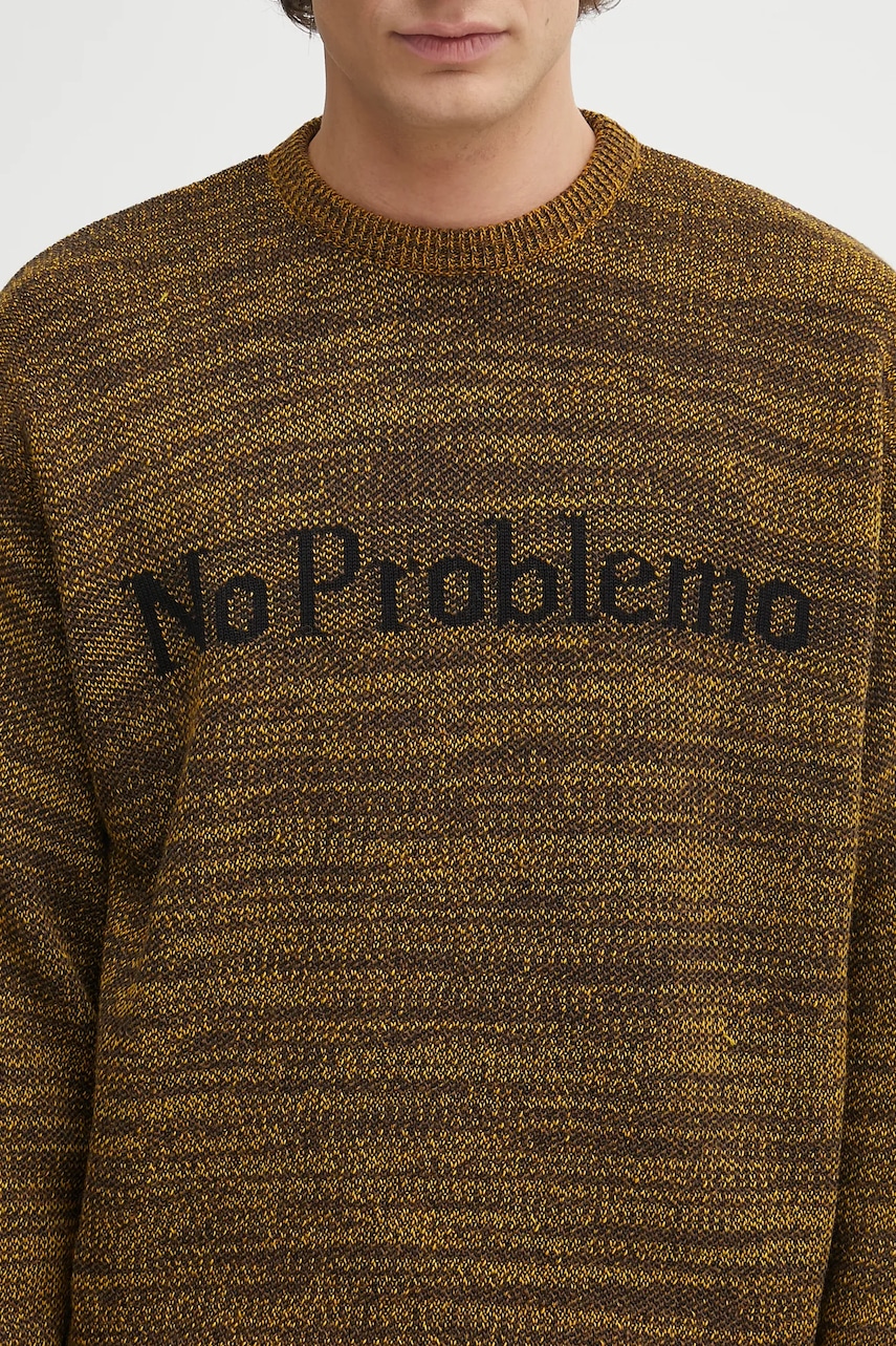 Sveter s prímesou vlny No Problemo Mosca Crew Neck