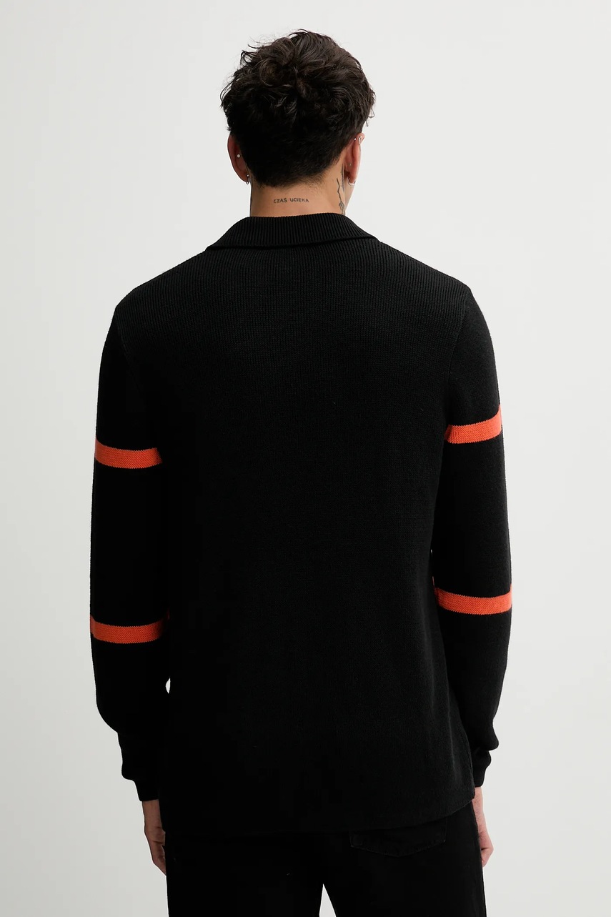 Svetr z vlněné směsi adidas Originals All Black (obrázek 3)