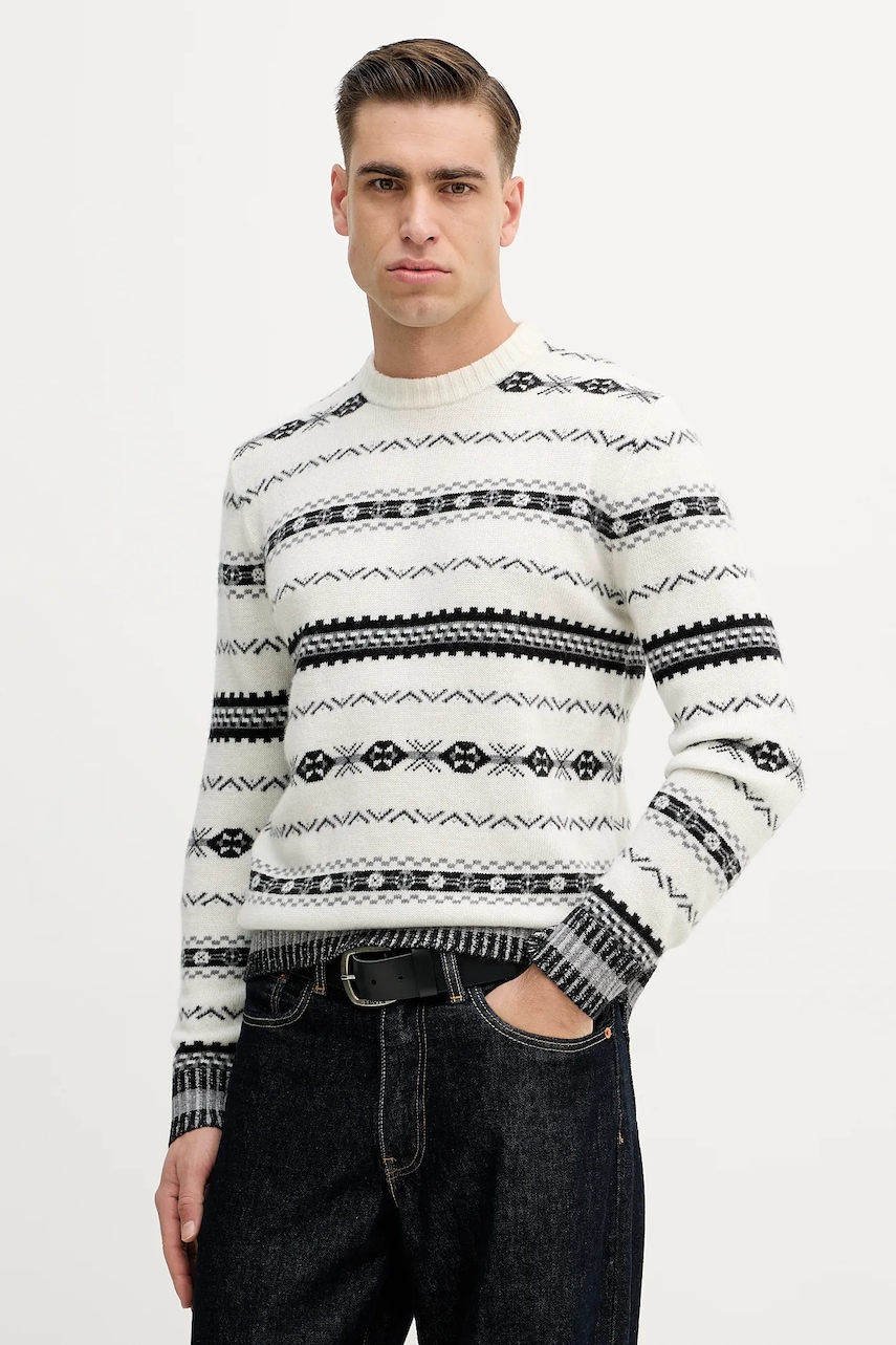 Ανδρικά πουλόβερ united colors of benetton σε μπεζ