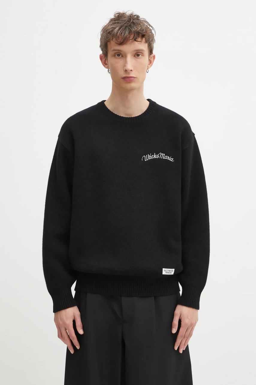 Wacko Maria sweter wełniany Classic Crew Neck