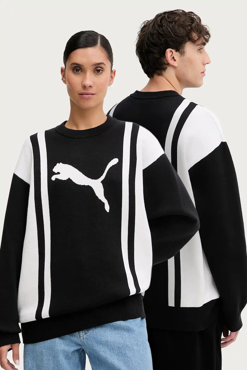 Levně Svetr Puma černá barva, 632294