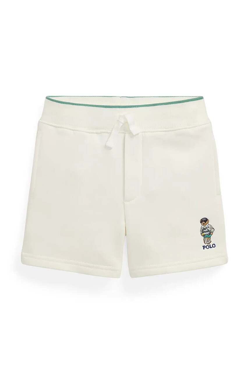 Levně Kraťasy Polo Ralph Lauren bílá barva, nastavitelný pas, 322971484001