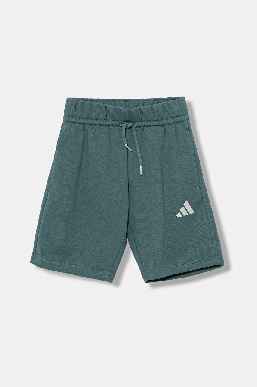 adidas pantaloni scurți copii culoarea verde, talie reglabila, KC5405