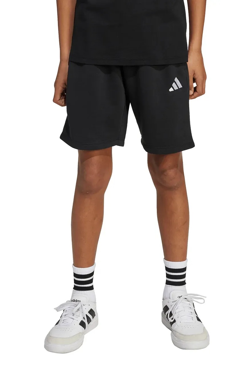 adidas pantaloni scurți copii culoarea negru, KC5407