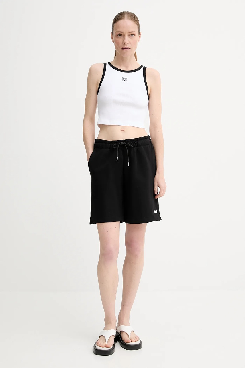 Шорты Gestuz цвет чёрный однотонная высокая посадка 10910317