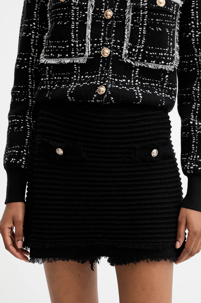 Levně Kraťasy Guess MALINA dámské, černá barva, high waist, W5YD1R Z0201