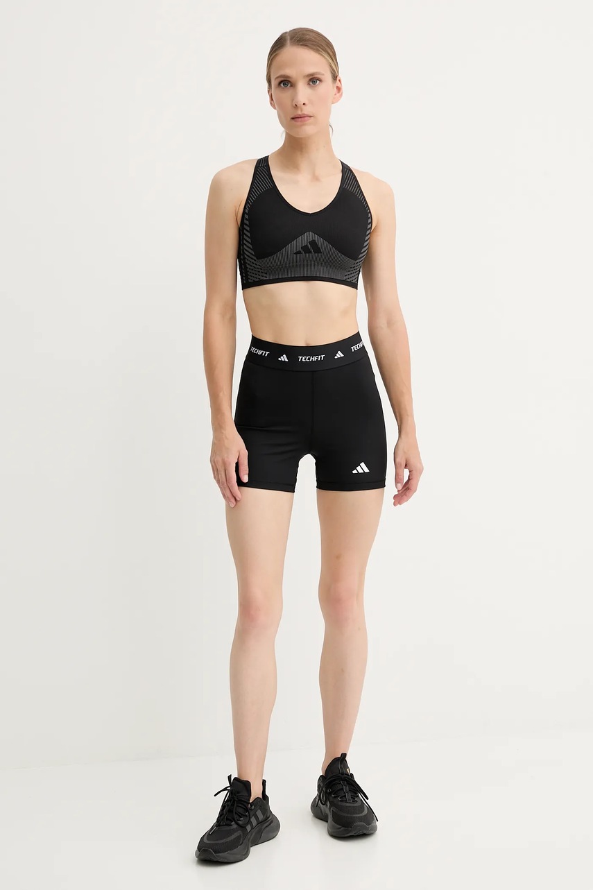 Тренировочные шорты adidas Performance Techfit цвет чёрный однотонные высокая посадка IT2275