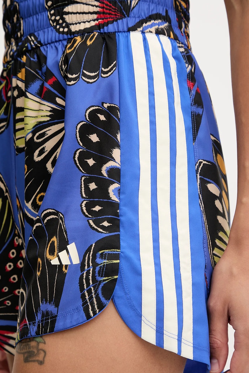Σορτς προπόνησης adidas Performance x Farm Rio χρώμα: μπλε, JL7006 φωτογραφία