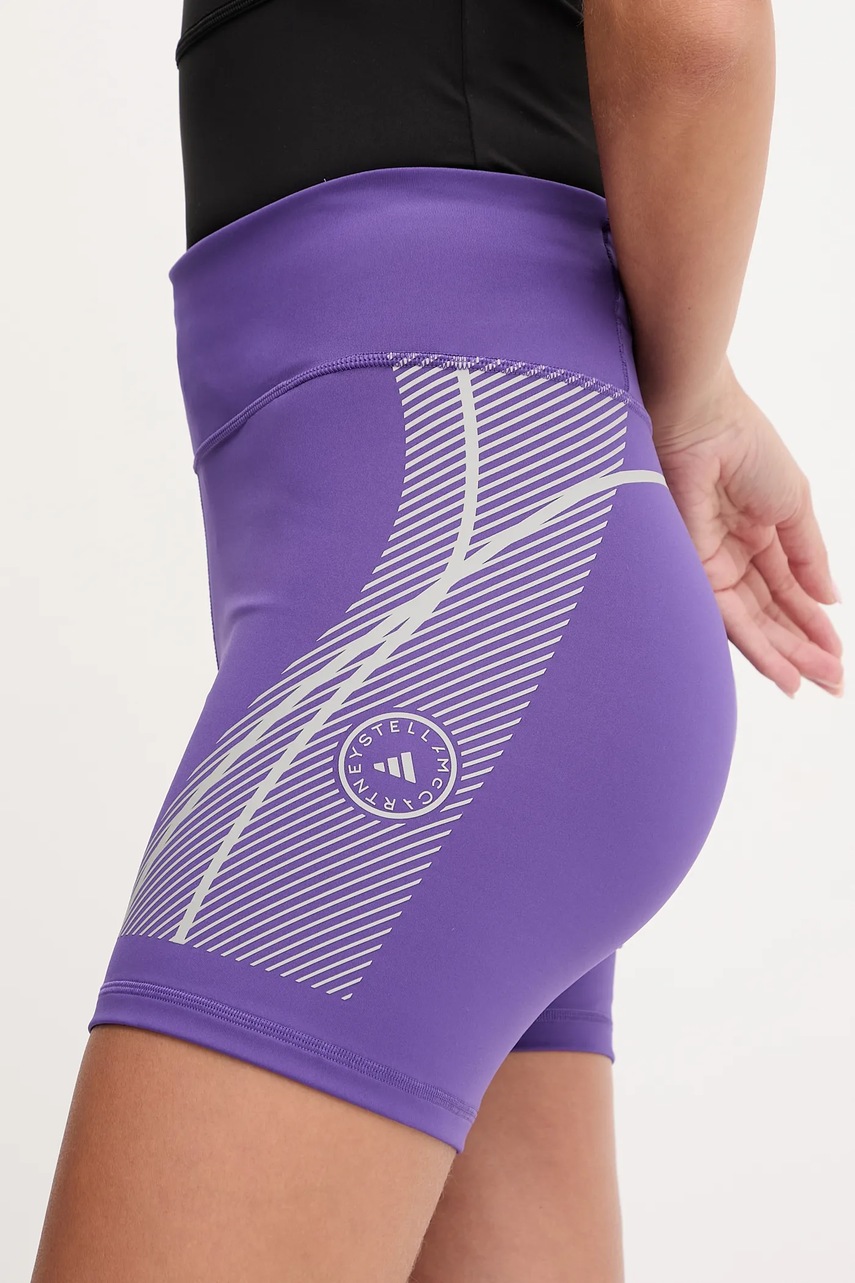 Σορτς προπόνησης adidas by Stella McCartney χρώμα: μοβ, JW2025 φωτογραφία