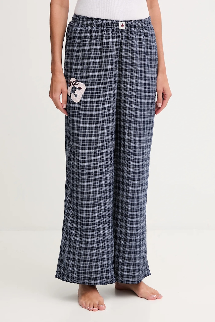 Hollister Co. pantaloni de pijama culoarea bleumarin, KI346-5063