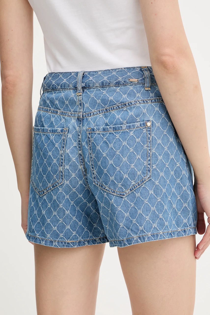 Джинсовые шорты Morgan узор высокая посадка SHEL