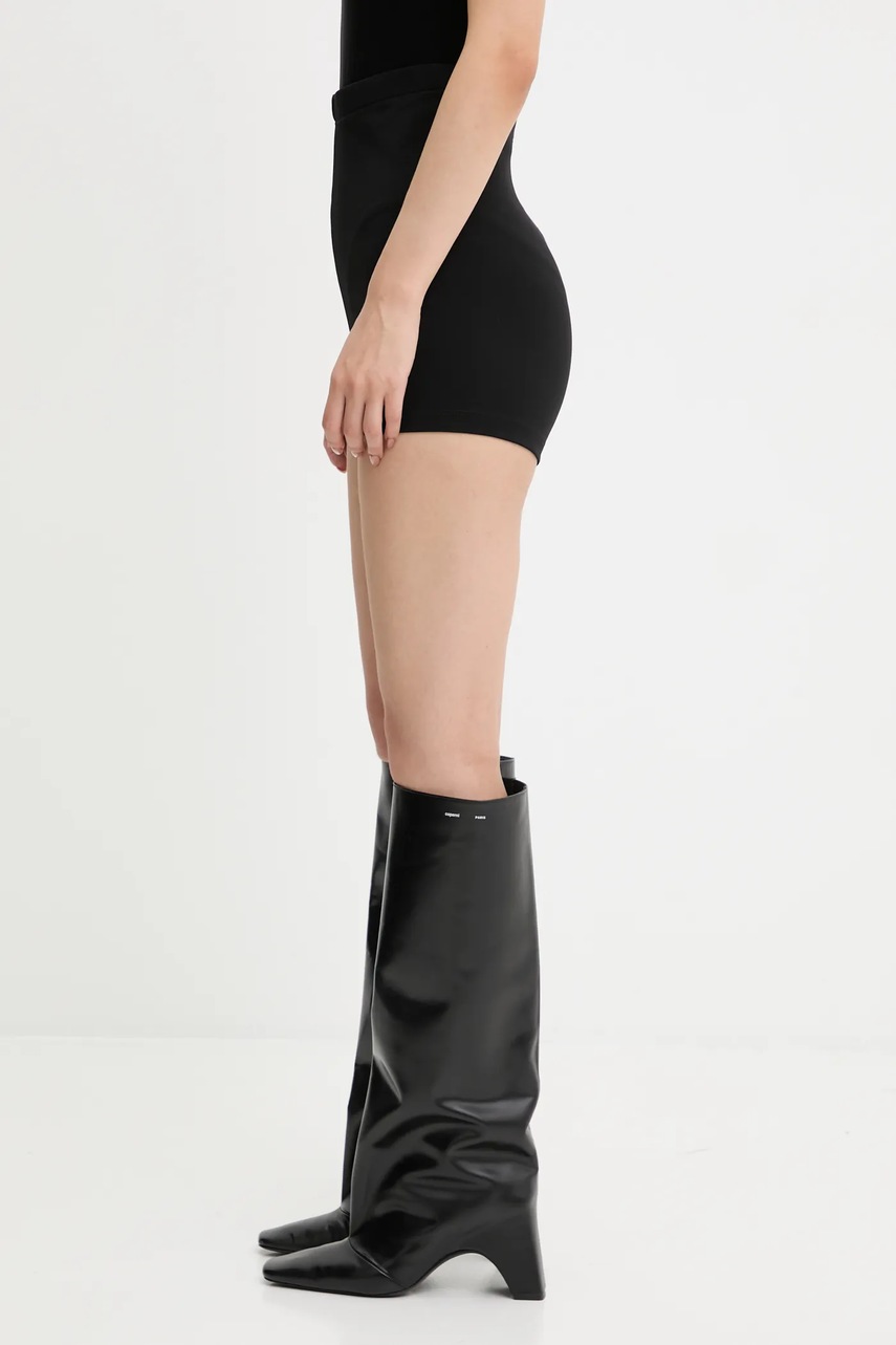 Шорты Rick Owens Lilies Dirt Bolan Cut Off цвет чёрный однотонные высокая посадка LI02E3394.JCVS Шорты Rick Owens Lilies Dirt Bolan Cut Off цвет чёрный однотонные высокая посадка LI02E3394.JCVS