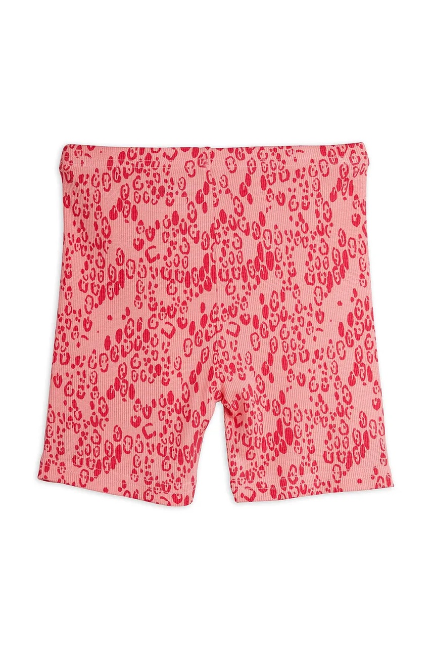 Детские шорты Mini Rodini Mini leopard цвет розовый узор 1100028928