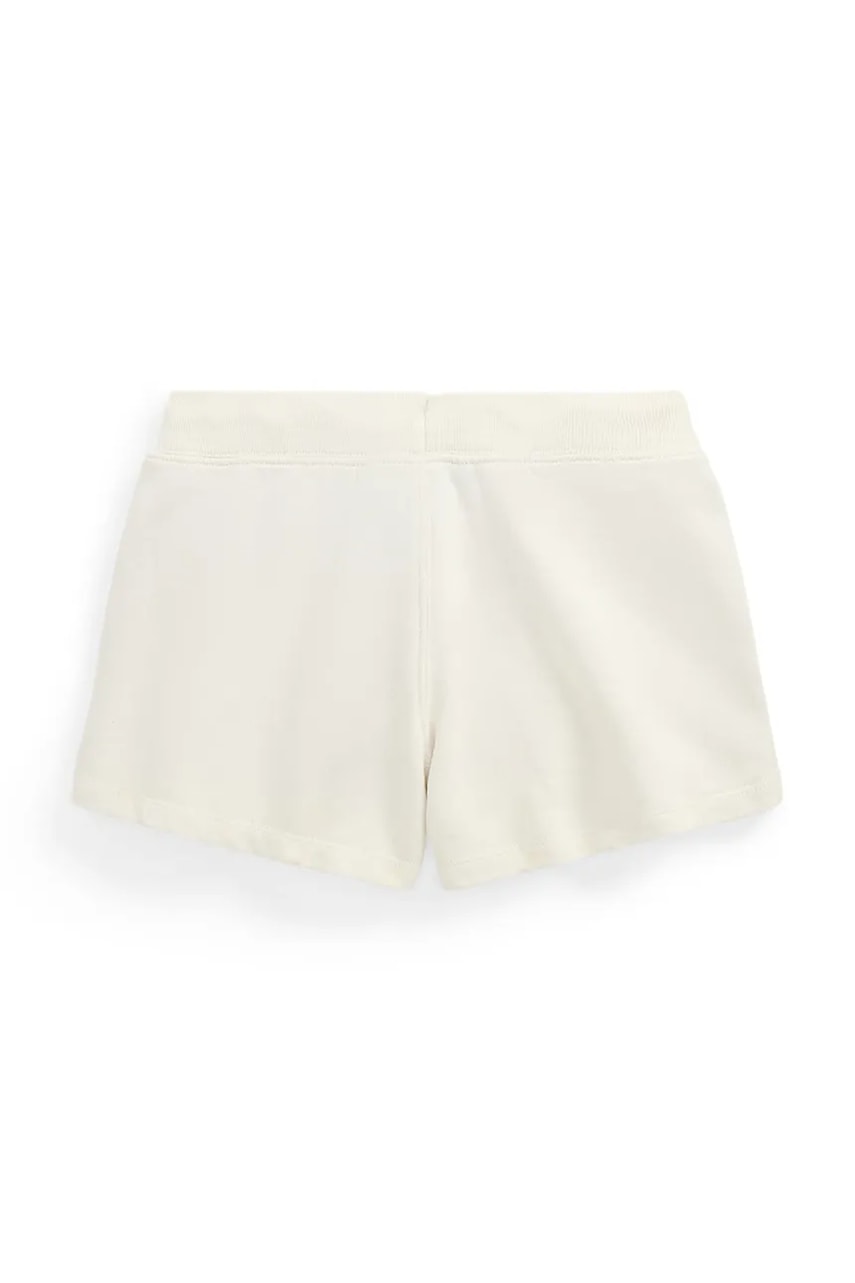 Хлопковые шорты Polo Ralph Lauren цвет белый регулируемая талия 313971139001 Хлопковые шорты Polo Ralph Lauren цвет белый регулируемая талия 313971139001