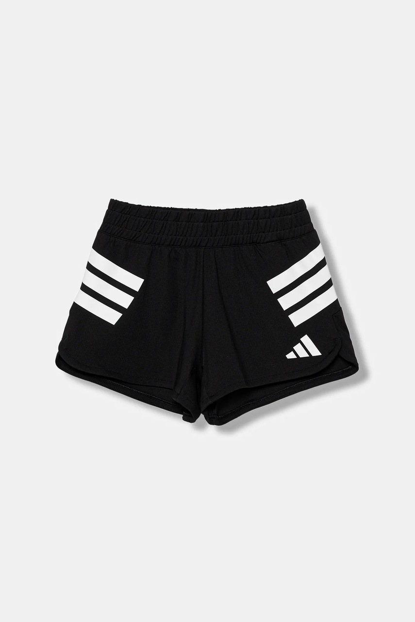 adidas pantaloni scurți copii culoarea negru, cu imprimeu, talie reglabila, JJ0980