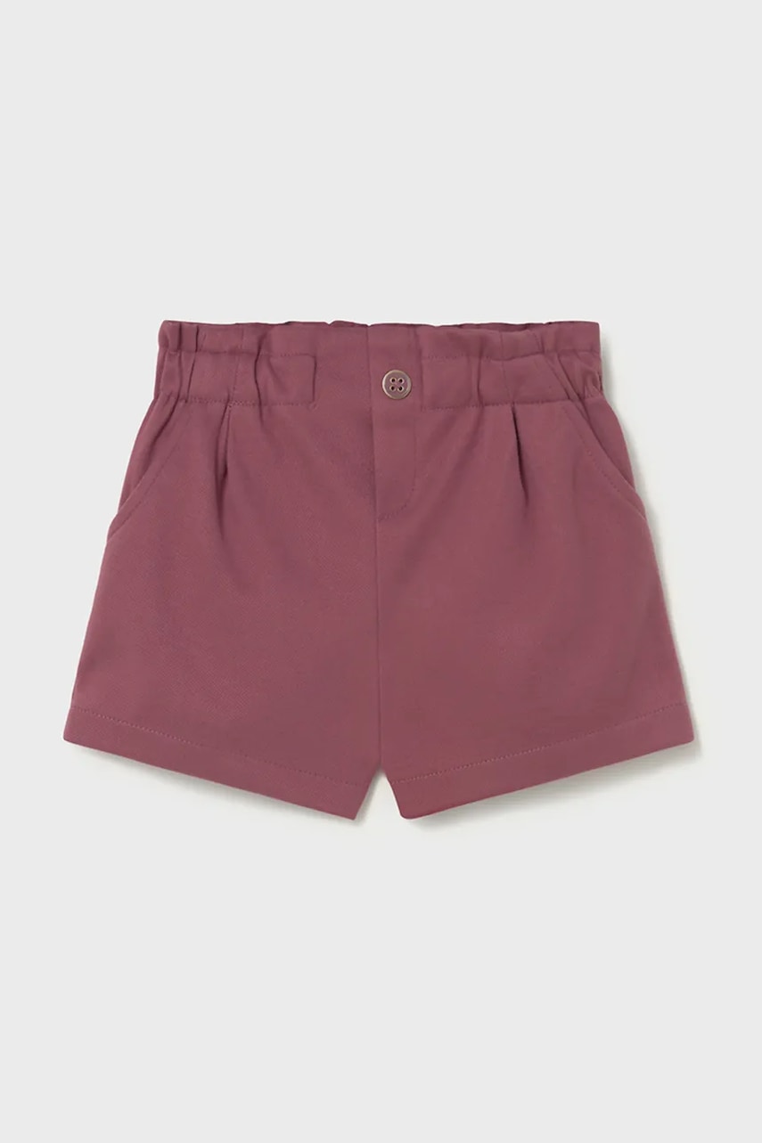 Mayoral pantaloni scurți bebe culoarea roz, uni, 2261