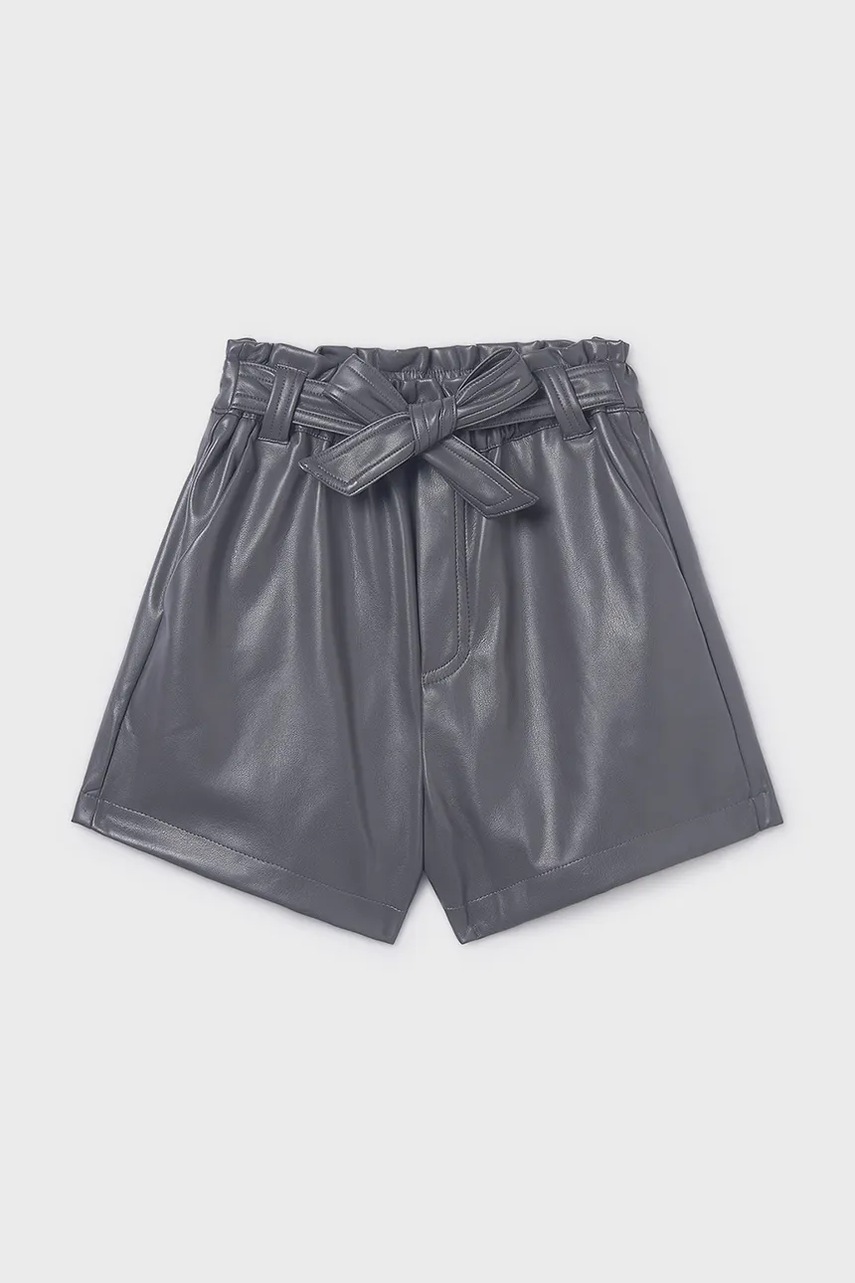 Mayoral pantaloni scurți copii culoarea gri, uni, talie reglabilă, 7218