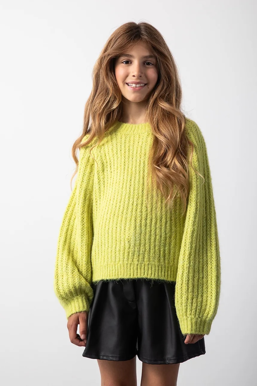 Coccodrillo pantaloni scurți copii culoarea negru, uni, CRAFT PUNK GIRL JUNIOR