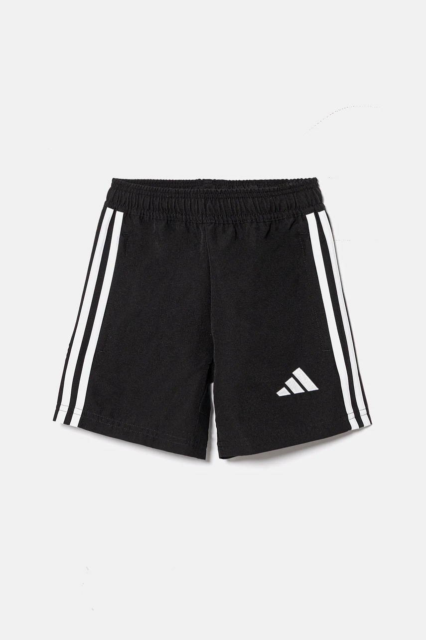 Детские шорты adidas Performance цвет чёрный с аппликацией регулируемая талия JD0641 Детские шорты adidas Performance цвет чёрный с аппликацией регулируемая талия JD0641
