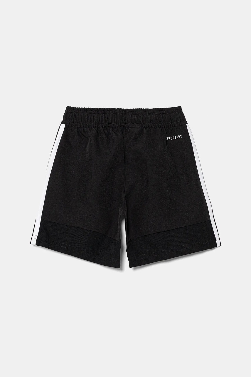 Детские шорты adidas Performance цвет чёрный с аппликацией регулируемая талия JD0641