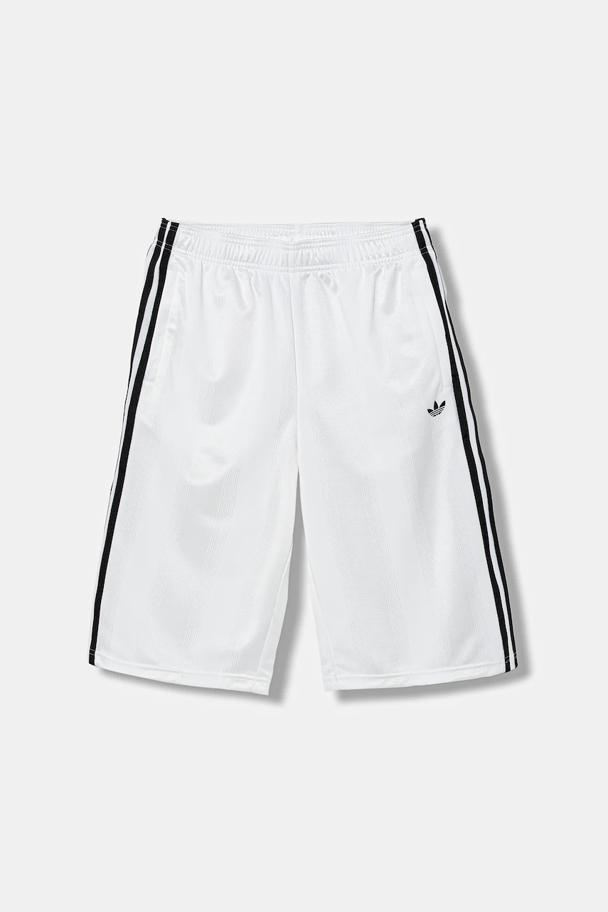 adidas Originals pantaloni scurți copii culoarea alb, cu imprimeu, talie reglabilă, HZ3586