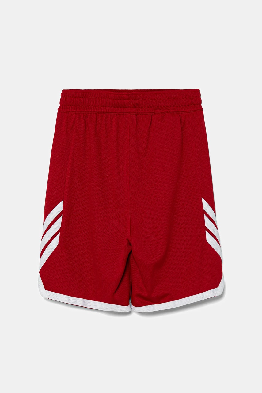 Детские шорты adidas Originals цвет красный с аппликацией регулируемая талия JM5132 Детские шорты adidas Originals цвет красный с аппликацией регулируемая талия JM5132