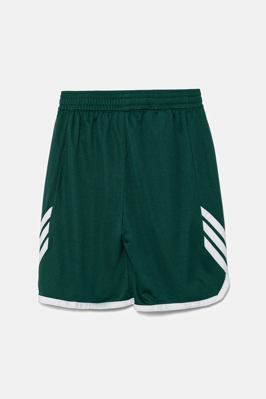 Детские шорты adidas Originals цвет зелёный с аппликацией регулируемая талия KC6976