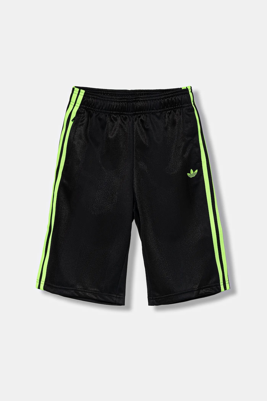 adidas Originals pantaloni scurți copii culoarea negru, cu imprimeu, talie reglabila, JV7791
