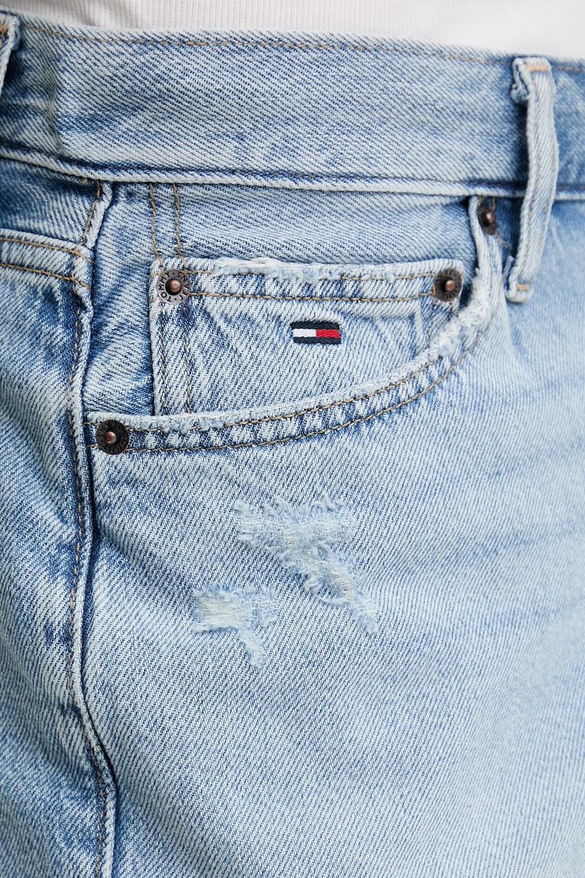 Rifľové krátke nohavice Tommy Jeans