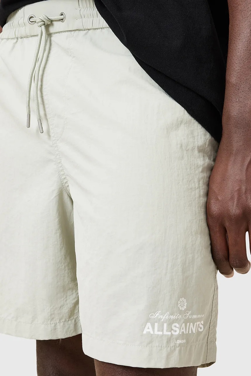 Μαγιό AllSaints SOLEIL ανδρικό, χρώμα: πράσινο, M021WC φωτογραφία