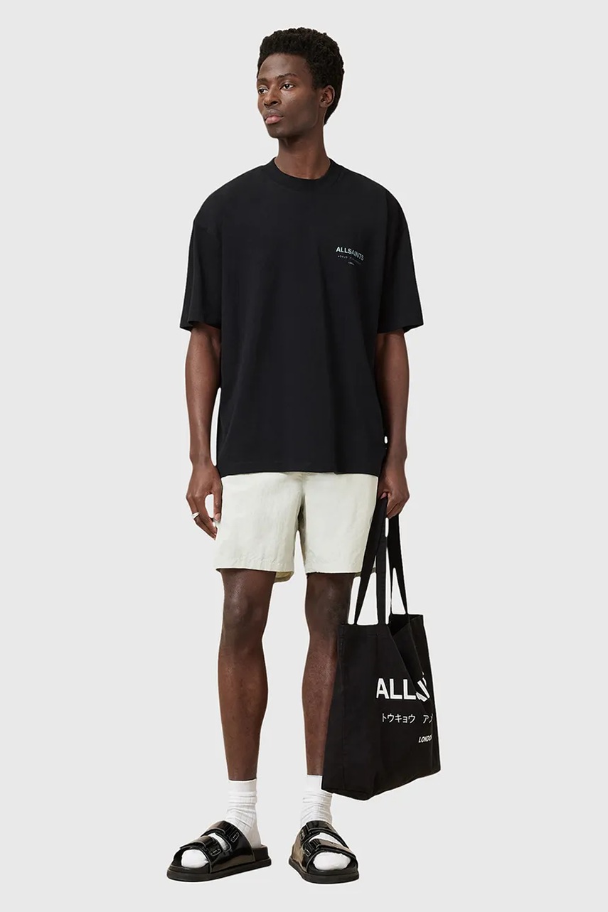 Μαγιό AllSaints SOLEIL ανδρικό, χρώμα: πράσινο, M021WC φωτογραφία