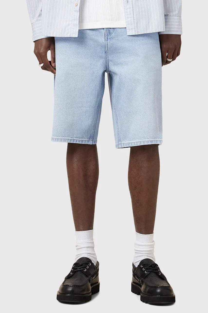 Хлопковые джинсовые шорты AllSaints ALVA M023TC