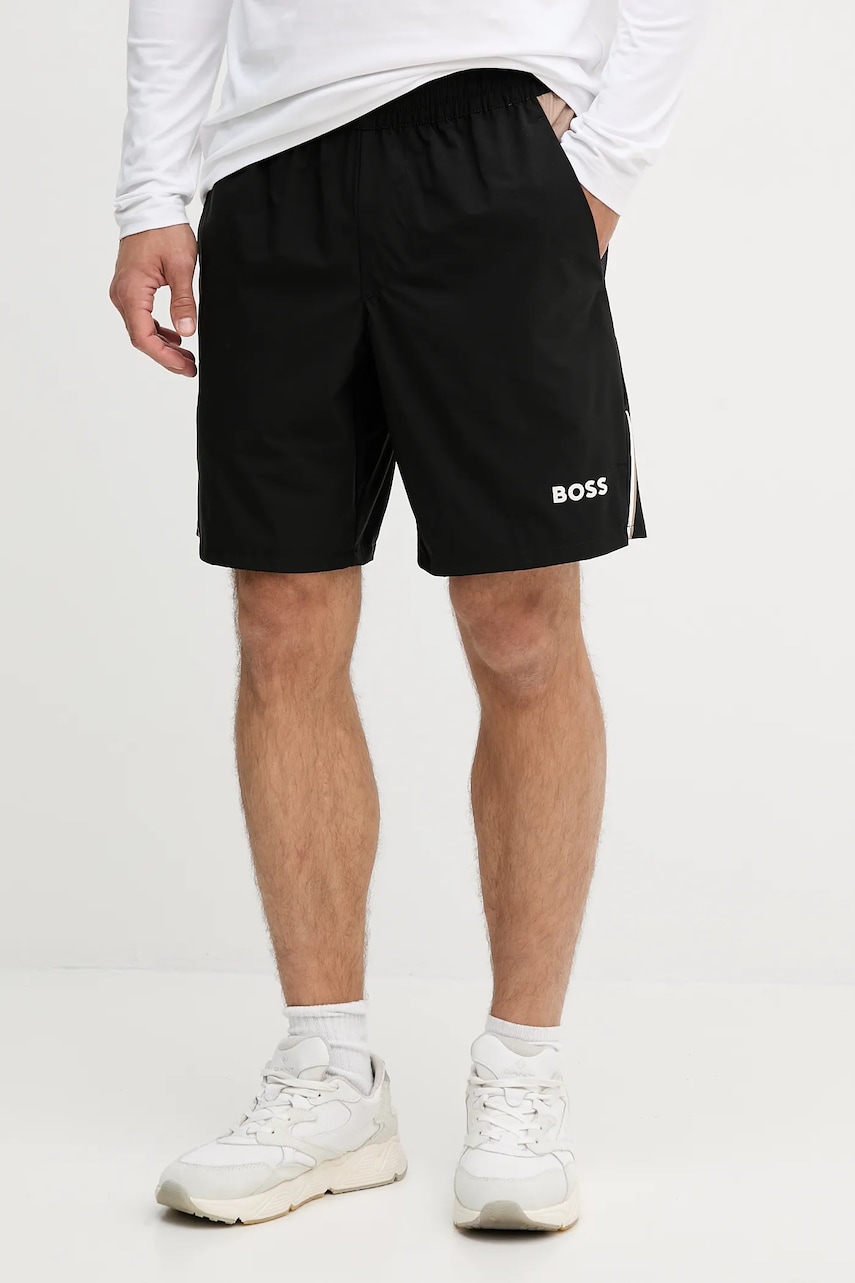 BOSS Green pantaloni scurți culoarea negru, 50541370
