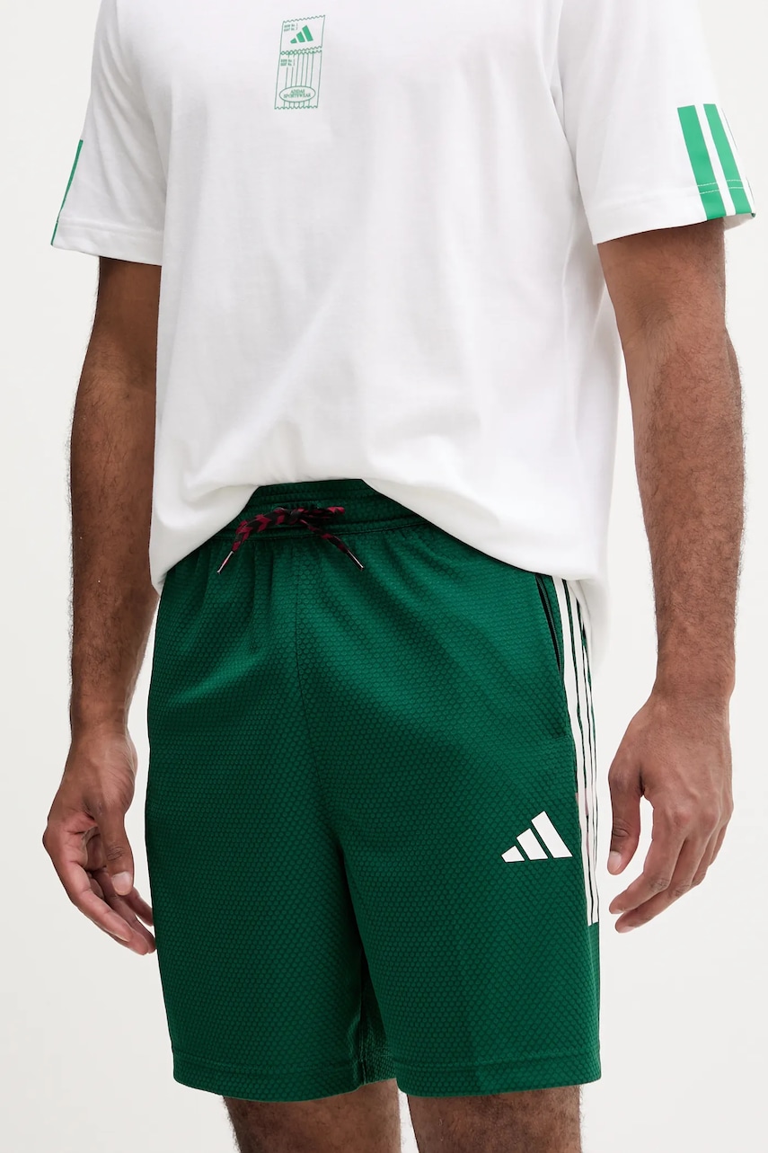 adidas pantaloni scurți Tiro culoarea verde, JN2572