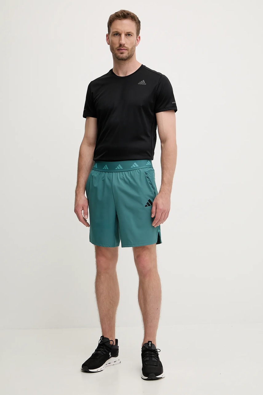 Тренировочные шорты adidas Performance GYM+ цвет зелёный JW7387