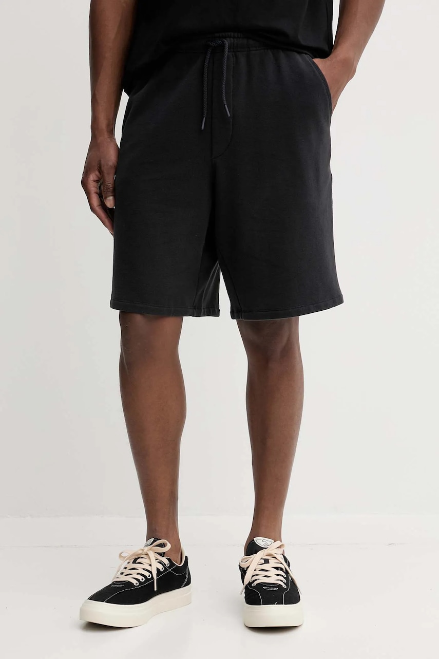 American Vintage pantaloni scurți culoarea negru, MATU09A
