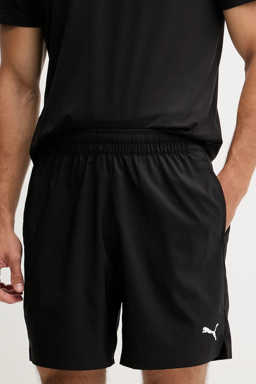 Puma pantaloni scurți de antrenament culoarea negru, 525910