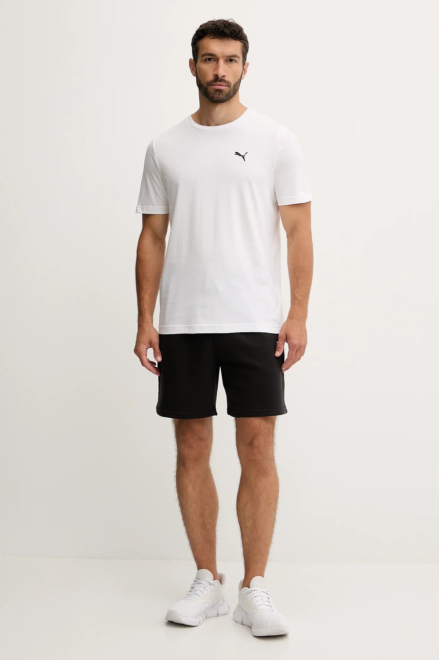 Хлопковые шорты Puma цвет чёрный 629654