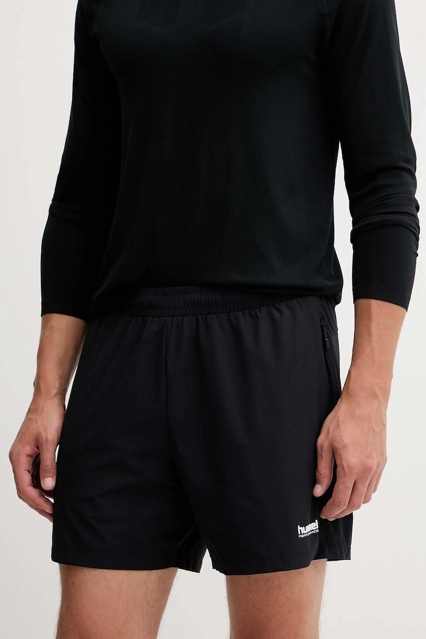 Hummel pantaloni scurți sport culoarea negru, 229896