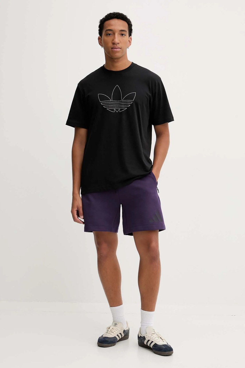 Шорты adidas adidas x Z.N.E цвет фиолетовый JW4747