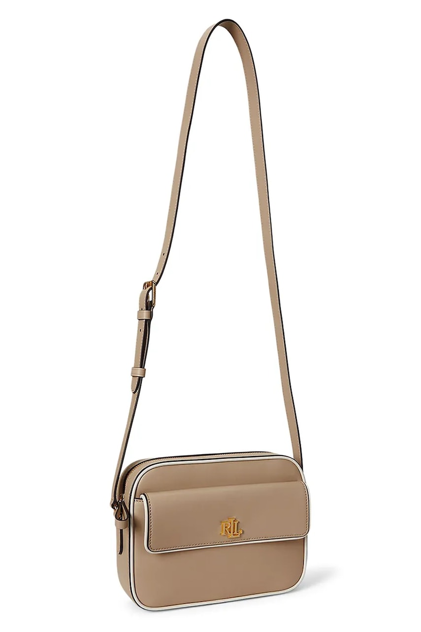 Кожаная сумочка Lauren Ralph Lauren цвет бежевый 431958983 Кожаная сумочка Lauren Ralph Lauren цвет бежевый 431958983