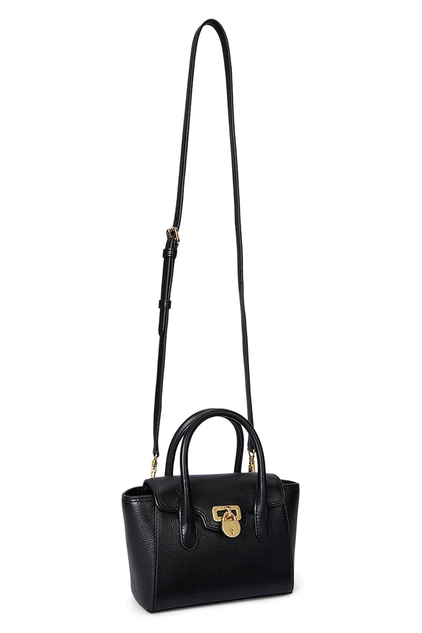 Кожаная сумочка Lauren Ralph Lauren цвет чёрный 431969349 Кожаная сумочка Lauren Ralph Lauren цвет чёрный 431969349