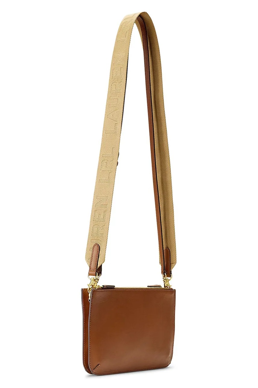 Кожаная сумочка Lauren Ralph Lauren цвет коричневый 431970155