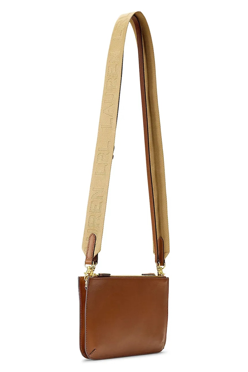 Кожаная сумочка Lauren Ralph Lauren цвет коричневый 431970155 Кожаная сумочка Lauren Ralph Lauren цвет коричневый 431970155
