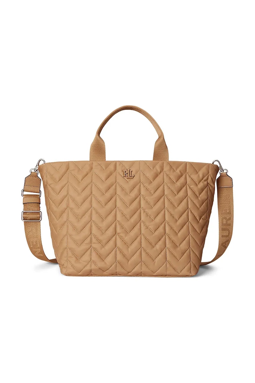 Levně Kabelka Lauren Ralph Lauren béžová barva, 431974398