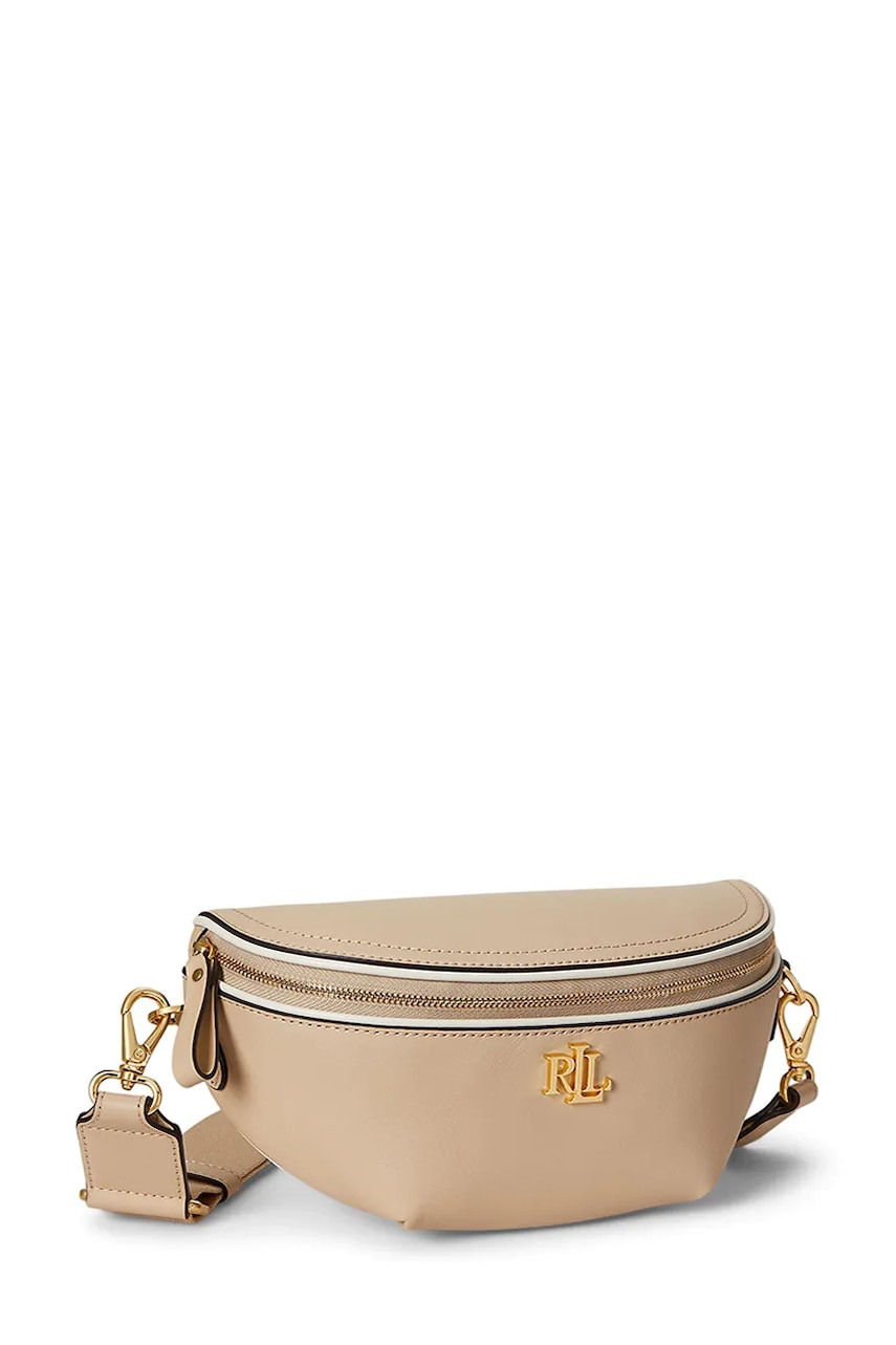 Кожаная сумка на пояс Lauren Ralph Lauren цвет бежевый 431974467 Кожаная сумка на пояс Lauren Ralph Lauren цвет бежевый 431974467