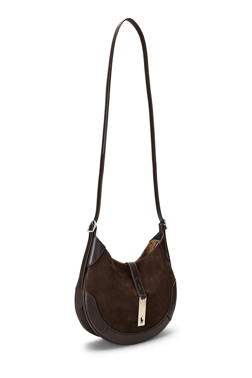 Замшевая сумочка Polo Ralph Lauren цвет коричневый 428945972 Замшевая сумочка Polo Ralph Lauren цвет коричневый 428945972