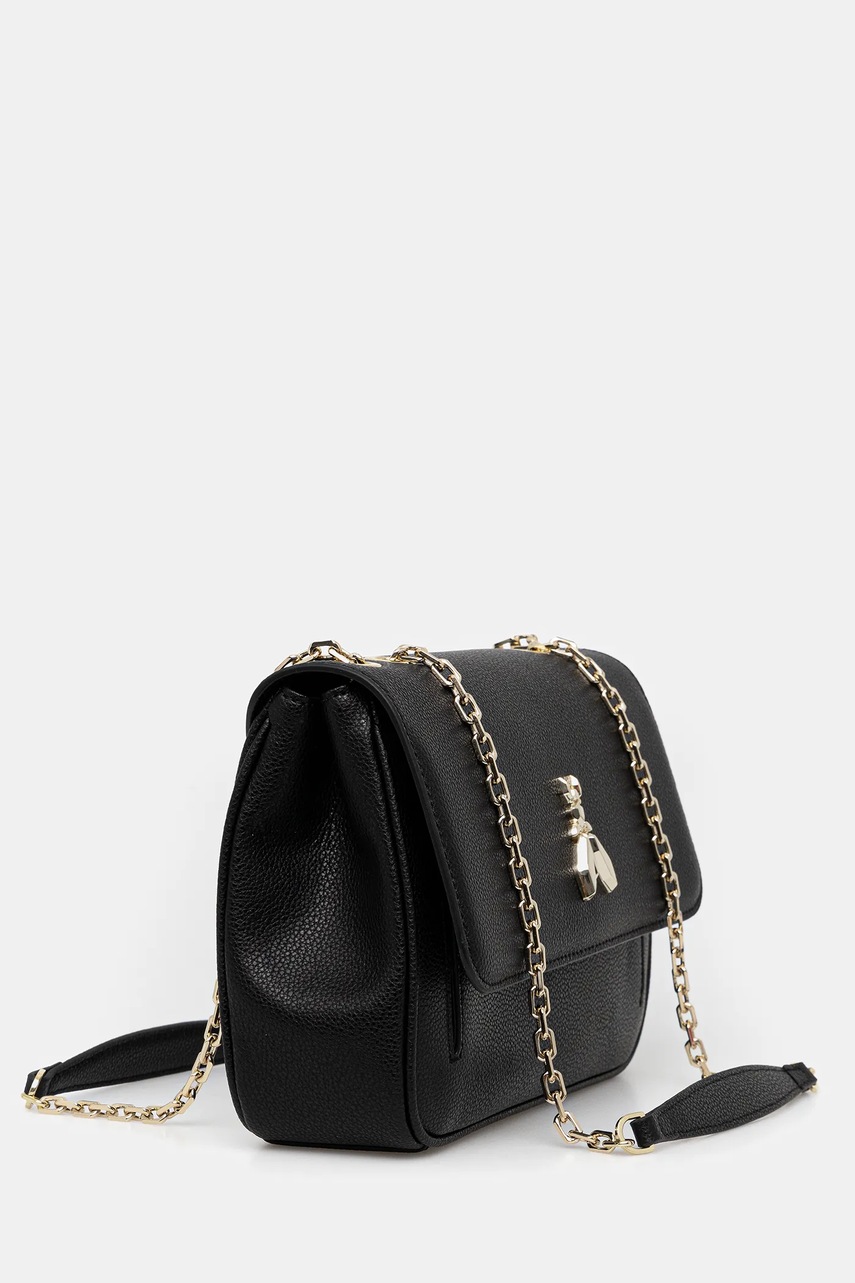 Кожаная сумочка Patrizia Pepe цвет чёрный 8B0228 L001 Кожаная сумочка Patrizia Pepe цвет чёрный 8B0228 L001