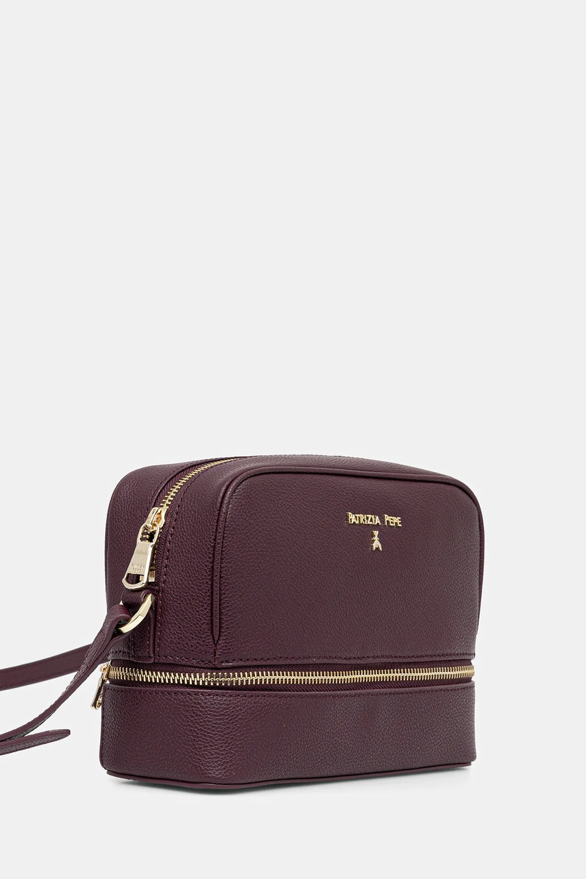 Кожаная сумочка Patrizia Pepe цвет фиолетовый 8B0253 L001