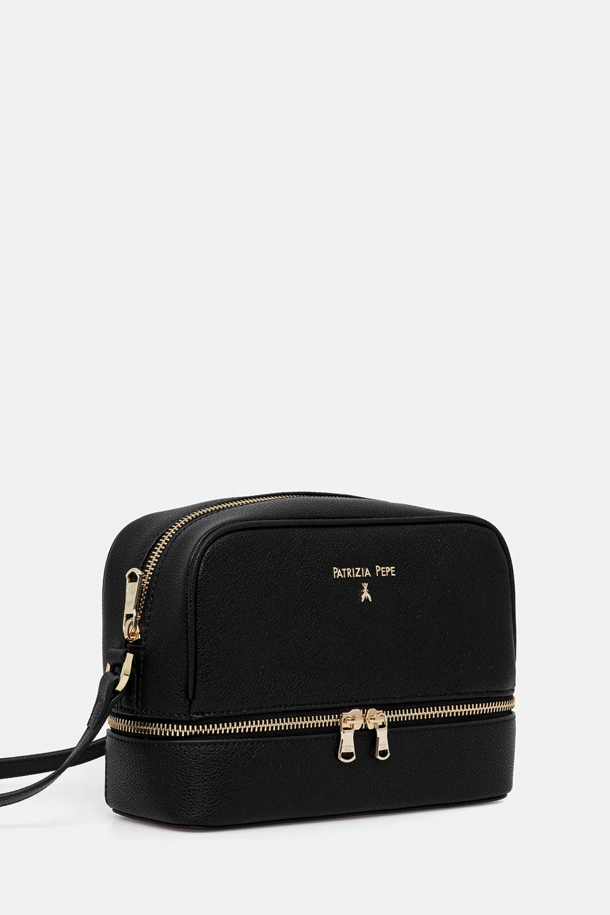 Кожаная сумочка Patrizia Pepe цвет чёрный 8B0253 L001